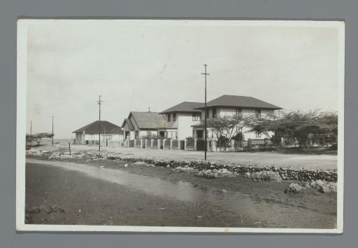 View of houses on Aruba