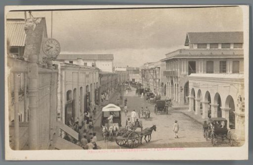 View of a Busy Shopping Street in Barranquilla