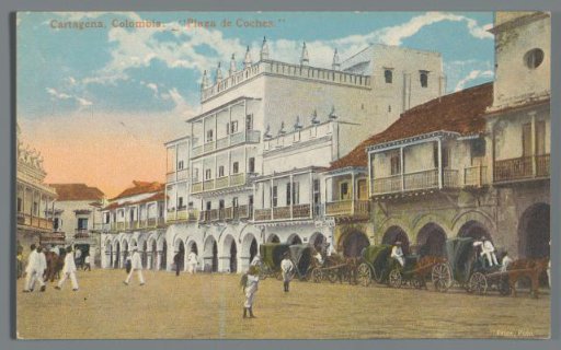 Cartagena, Colombia : Plaza de coches
