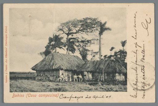 View of Two Houses in the Countryside near Cienfuegos, Cuba