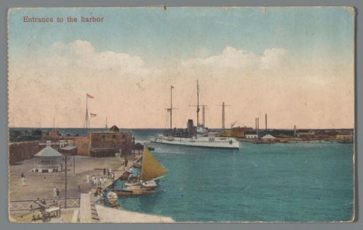 Entrance to the harbor