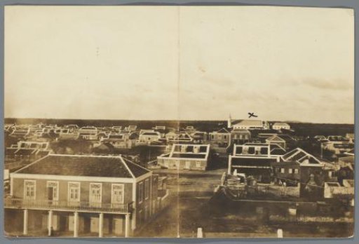 Aruba, N.W.I. : Part of the city, named "Oranjestad", with the Roman Catholic Church in the background