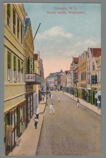 Curaçao, W.I., Broad street, Willemstad