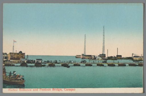 Harbor Entrance and Pontoon Bridge, Curaçao