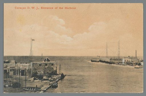 Curaçao D.W.J.: Entrance of the Harbour