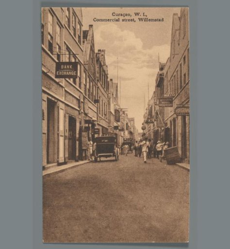 Curaçao, W.I., Commercial Street, Willemstad