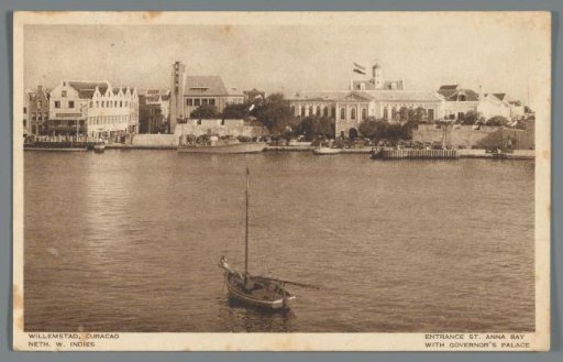Willemstad, Curaçao, Netherlands West Indies: Entrance to St. Anna Bay with Governor's Palace
