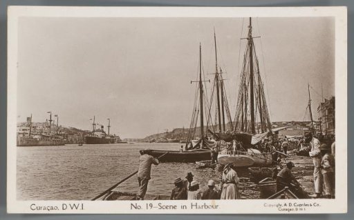 Curaçao, D.W.I. - Scene in Harbour