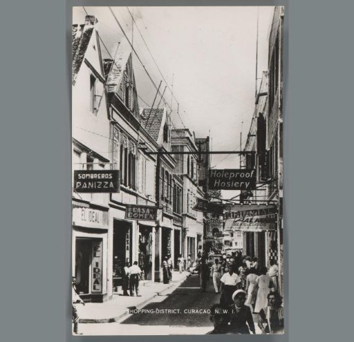 Shopping district, Curacao. N.W.I.