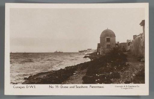 Curaçao, D.W.I. - Dome and Seashore, Pietermaai