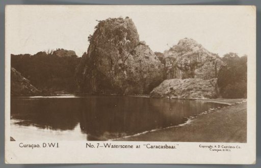 Curaçao, D.W.I. - Waterscene at "Caracasbaai"