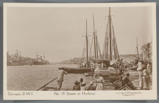Curaçao, D.W.I. - Scene in Harbour