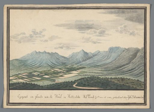 The Farm of Johannes de Waal, near the Hottentots Holland Mountains