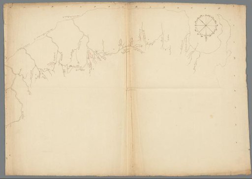Drawn map of a part of the coast of the Cape Colony