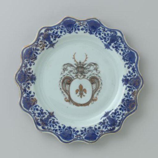 Dessert plate with the coat of arms of the Swellengrebel family
