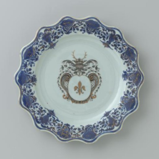 Dessert plate with the coat of arms of the Swellengrebel family