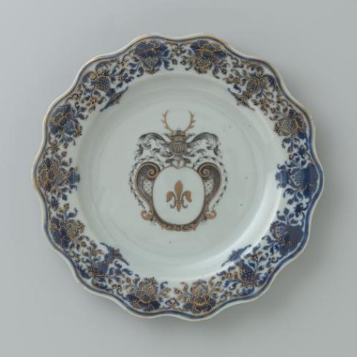 Dessert plate with the coat of arms of the Swellengrebel family
