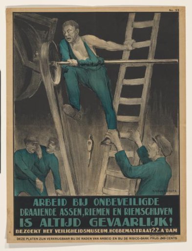 Work on unprotected rotating shafts, belts and pulleys is always dangerous!