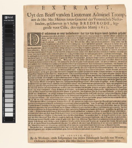 Extract from the Letter of Lieutenant Admiral Tromp... of 4 March 1653.