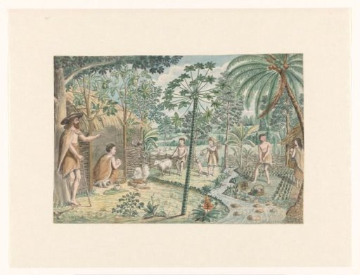 Idyllic village scene