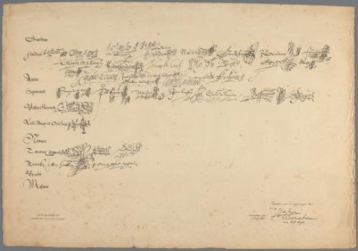 Facsimile of a document of the Union of Utrecht