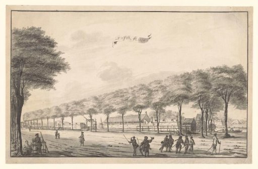 View of Fort de Waterplaats on the Molenvliet in Batavia