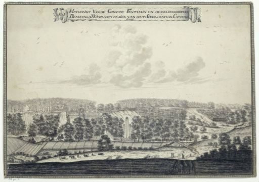 The View of the Great Fountain and its Heights, as well as the Washing Place, to be Seen from the Playhouse of Camp Baro