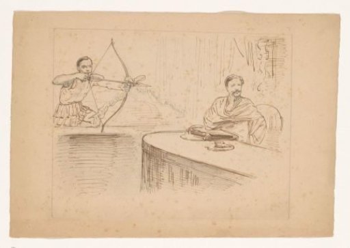 Study for a Cartoon 'Motion of Order by Mr. van Kerkwijk', 1878