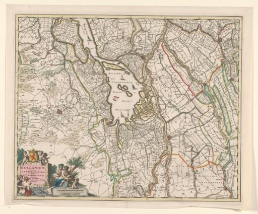 Map of the Biesbos river area