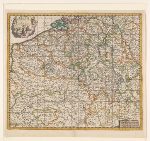 Map of the Southern (Spanish) Netherlands