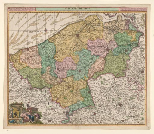 Map of the County of Flanders