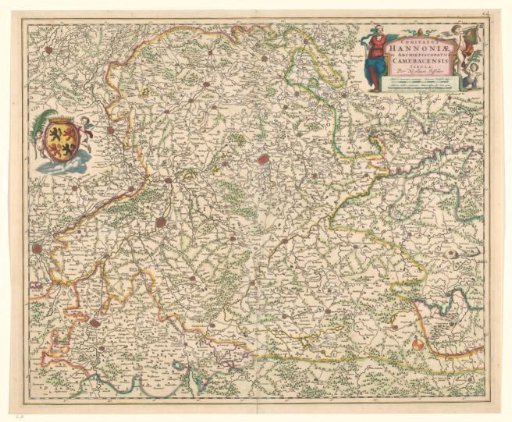Cartography in the 17th century, Hainaut and of the Archdiocese of Cambrai