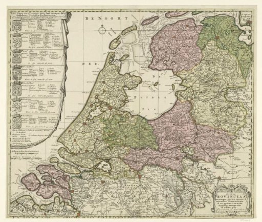 Map of the Republic of the Seven United Netherlands