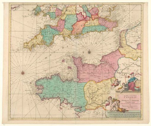 Sea chart of the Channel