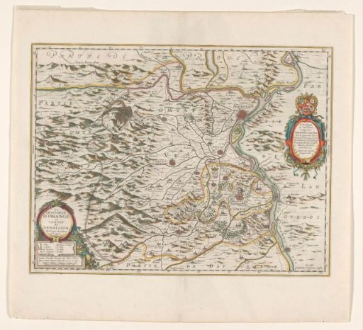 Map of the Principality of Orange and the Comtat Venaissin