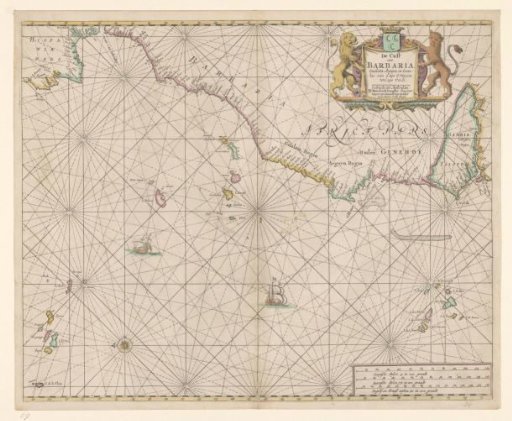 Chart of the northwest coast of Africa