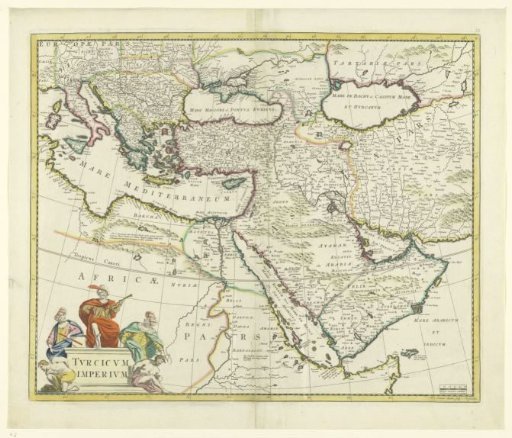 Map of the Turkish Empire