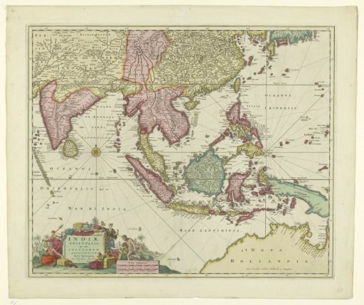 Map of Southeast Asia with the Indonesian Archipelago