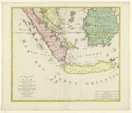 Map of the Kingdom of Siam (lower half)