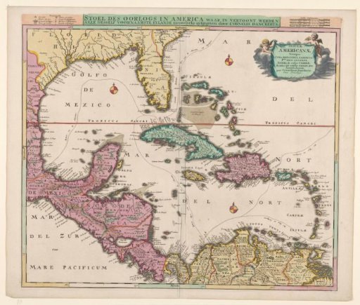 Map of the Caribbean region