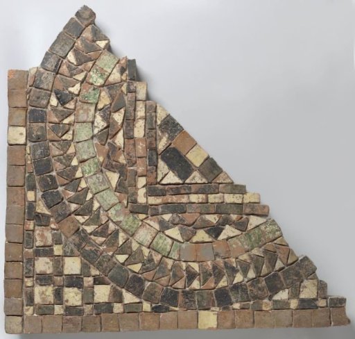 Part of a tiled floor from the Dutch Reformed Church in Heukelum