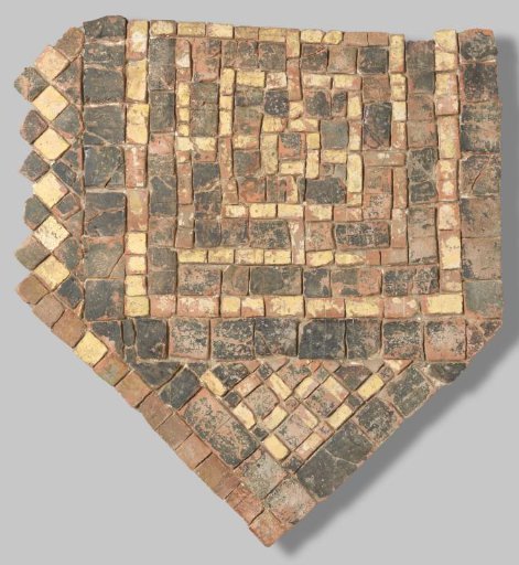 Part of a tiled floor from the Dutch Reformed Church in Heukelum