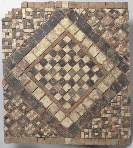 Part of a tiled floor from the Dutch Reformed Church in Heukelum