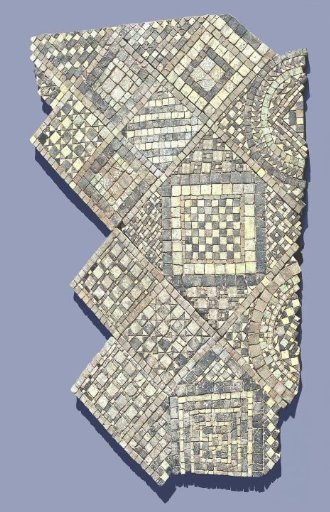 Tile floor from the Dutch Reformed Church in Heukelum