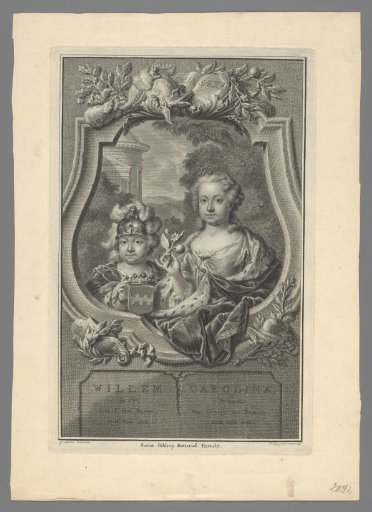 Portrait of William V, Prince of Orange-Nassau, and Carolina, Princess of Orange-Nassau