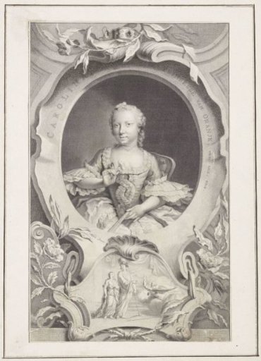 Portrait of Carolina, Princess of Orange-Nassau