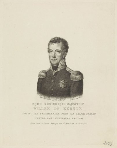 Portrait of William I Frederick, King of the Netherlands