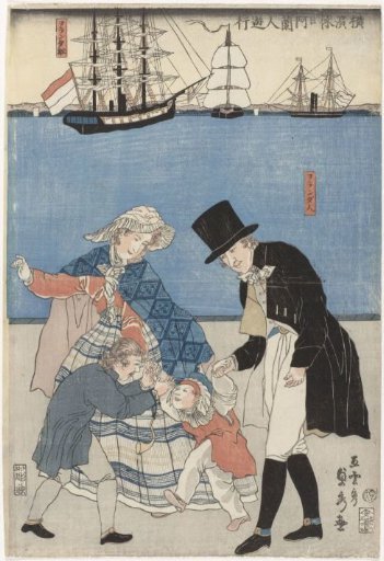 Dutchmen out for a walk on a day off in Yokohama