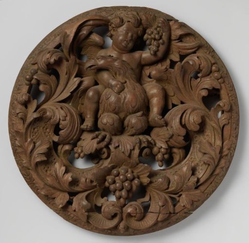 Tamed and ridden by a small Bacchus, an eagle in a wounded state