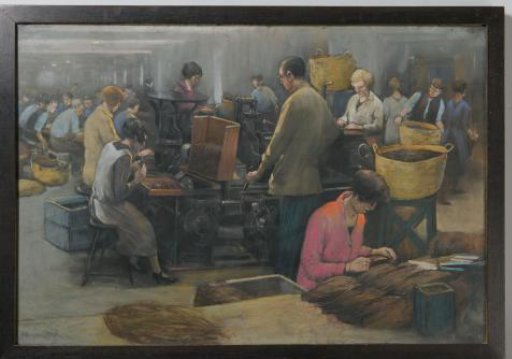 The first cigar machine in the Netherlands